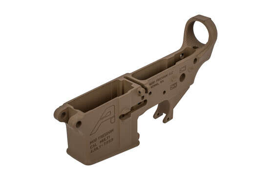 Aero stripped AR lower with freedom edition engravings flat dark eaerth finish and receiver tension screw